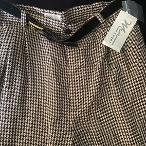MV Sport Brown and Black Houndstooth Pants